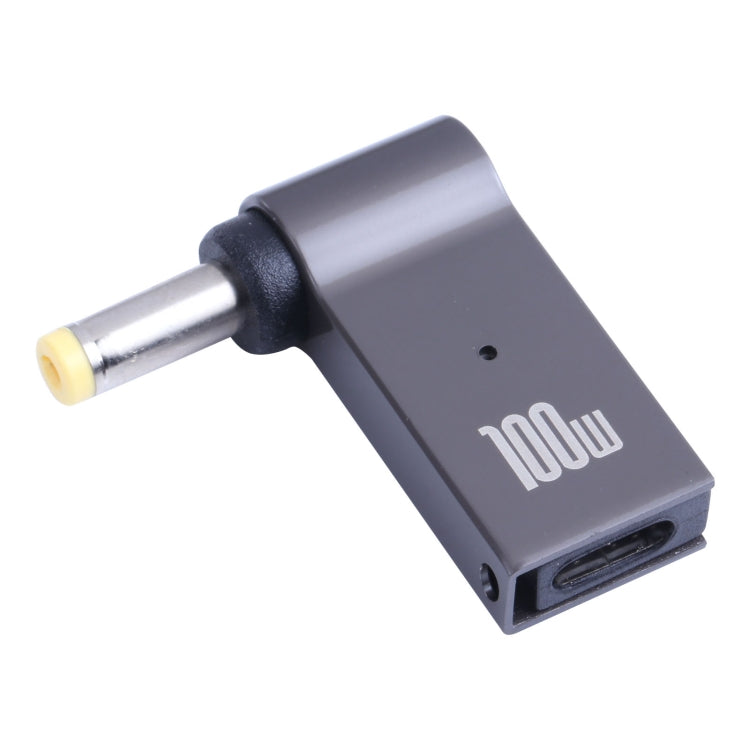 100W USB-C / Type-CメスからDC 4.8x1.7mmオス コンピューター充電アダプター、Type-CメスからDC 4.8x1.7mmオス