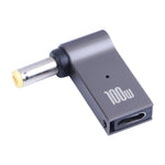 100W USB-C / Type-CメスからDC 5.5 x 2.5mmオス Lenovo用コンピューター充電アダプター、Type-CメスからDC 5.5x2.5mmオス