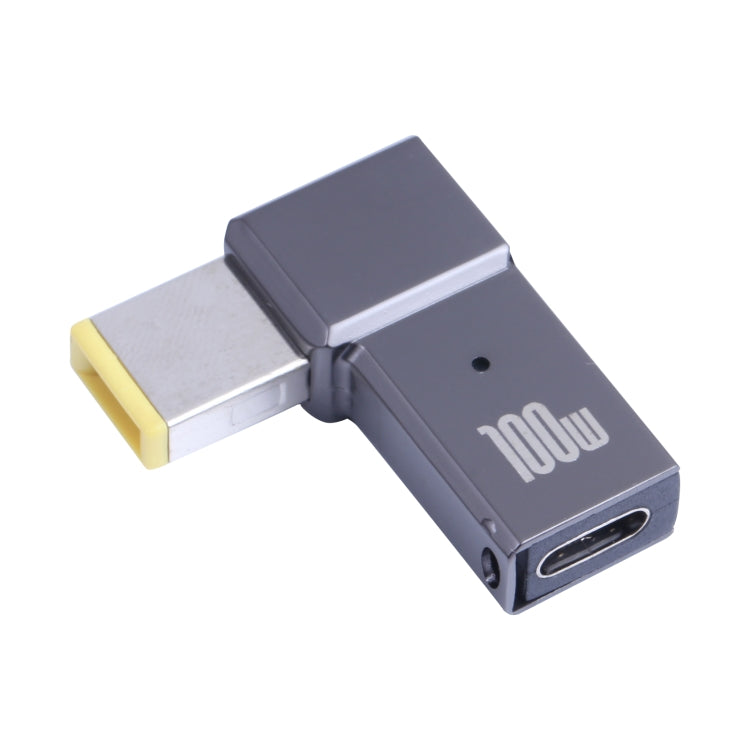 100W USB-C / Type-C メスから大きな四角形 コンピューター充電アダプター Lenovo用、Type-C メスから大きな四角形