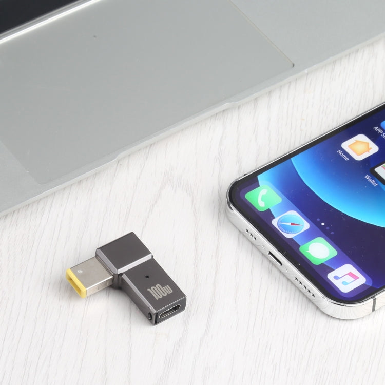100W USB-C / Type-C メスから大きな四角形 コンピューター充電アダプター Lenovo用、Type-C メスから大きな四角形