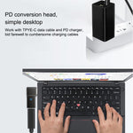 100W USB-C / Type-C メスから大きな四角形 コンピューター充電アダプター Lenovo用、Type-C メスから大きな四角形