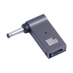 100W USB-C / Type-C メスからDC 3.5x1.35mm オス コンピューター充電アダプター、Type-C メスからDC 3.5x1.35mm オス