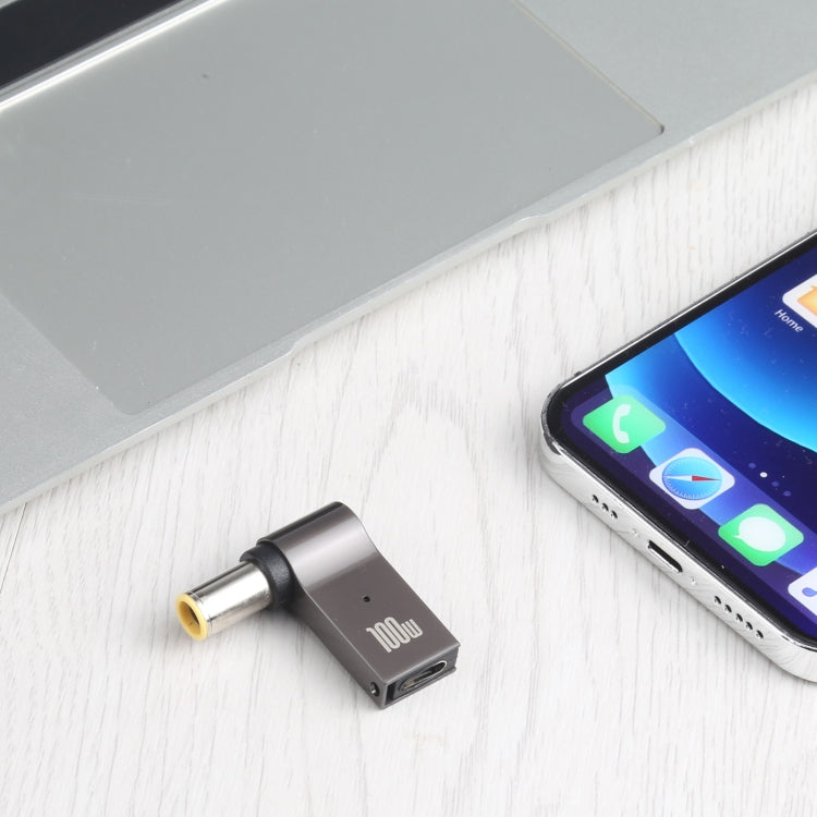 100W USB-C / Type-C メスから DC 7.9x5.0mm オス コンピューター充電アダプター Lenovo用、Type-C メスから DC 7.9x5.0mm オス