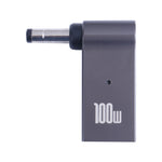 100W USB-C / Type-C メスからDC 4.0x1.7mm オス コンピューター充電アダプター Lenovo用、Type-C メスからDC 4.0x1.7mm オス（ブラック）