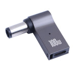100W USB-C / Type-C メスからDC 7.4x0.6mm オス コンピューター充電アダプター Dell用、Type-C メスからDC 7.4x0.6mm オス（Dell用）