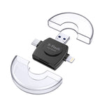 X-Flash R01 3in1 8ピン + USB-C / Type-C + マイクロUSB インターフェース SD / TFカードリーダー