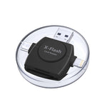 X-Flash R01 3in1 8ピン + USB-C / Type-C + マイクロUSB インターフェース SD / TFカードリーダー