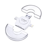 X-Flash R01 3in1 8ピン + USB-C / Type-C + マイクロUSB インターフェース SD / TFカードリーダー