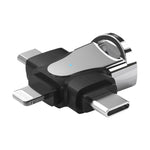 3in1 OTGアダプター、USB-タイプC / マイクロUSB / 8ピン