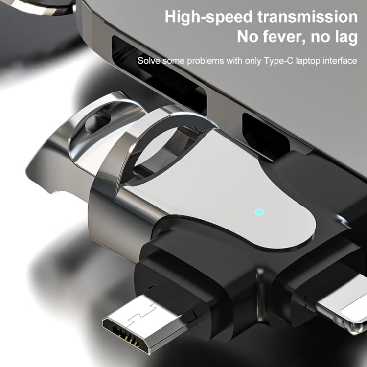 3in1 OTGアダプター、USB-タイプC / マイクロUSB / 8ピン
