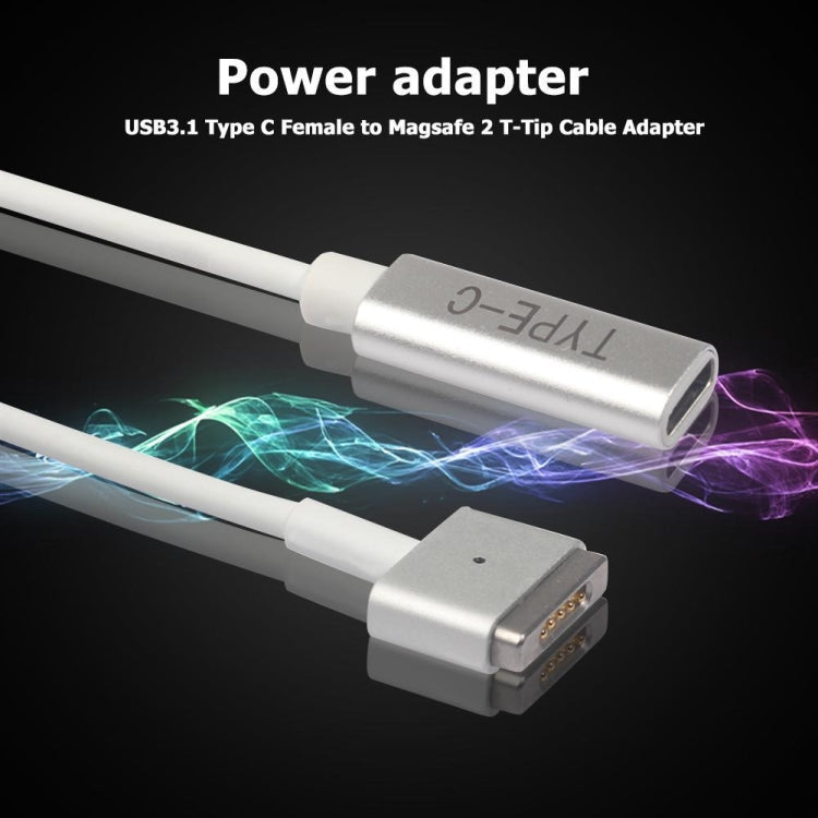 5ピン MagSafe 2 (T字型) から USB-C / Type-C PD 充電アダプター、Type-C から MagSafe 2