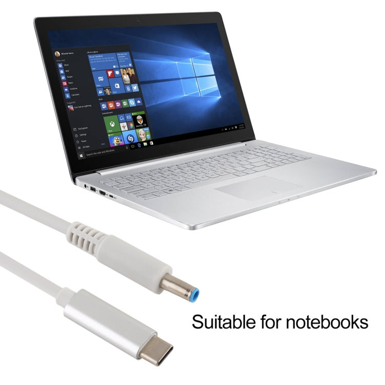 HP用 USB-C / Type-Cから7.4 x 0.6mm ノートパソコン電源充電ケーブル、ケーブル長さ：約1.5m、Type-Cから7.4 x 0.6mm