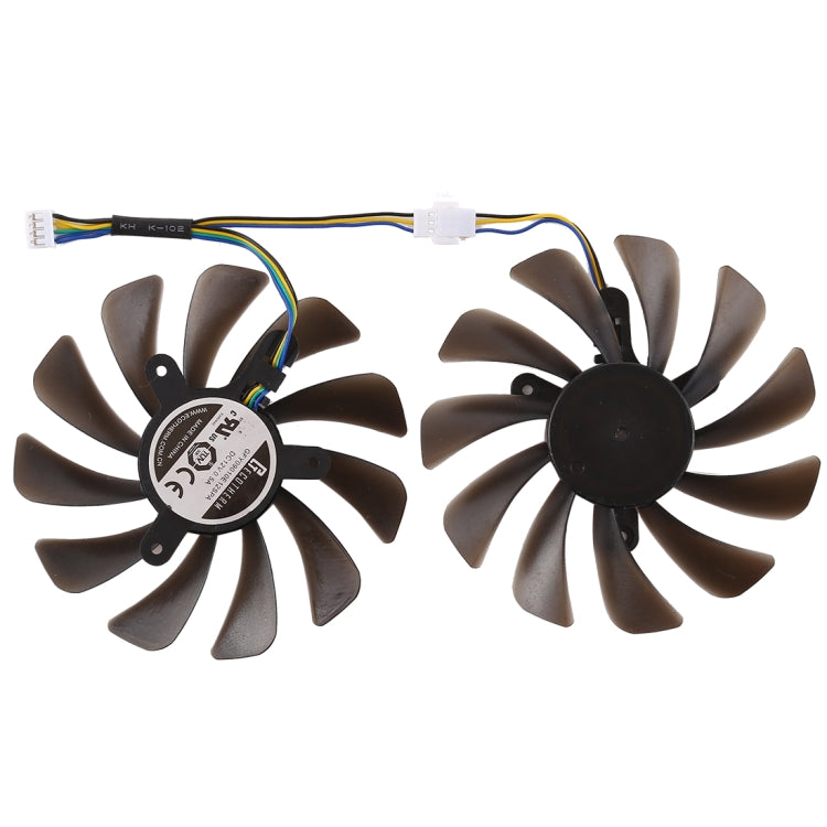 DC 12V 4ピン VGAグラフィックスカード冷却ファン Zotac Geforce GTX 1080 Ti GTX 1080Ti AMP Edition用、直径：95mm、ペア、直径：95mm