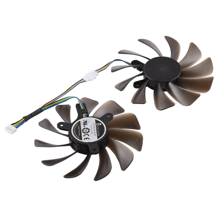 DC 12V 4ピン VGAグラフィックスカード冷却ファン Zotac Geforce GTX 1080 Ti GTX 1080Ti AMP Edition用、直径：95mm、ペア、直径：95mm