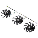 3個入り グラフィックスカード冷却ファン Zotac GTX 1070-8GD5 X-OC用、直径：85mm、0.5A 直径：9.5mm（3個入り）