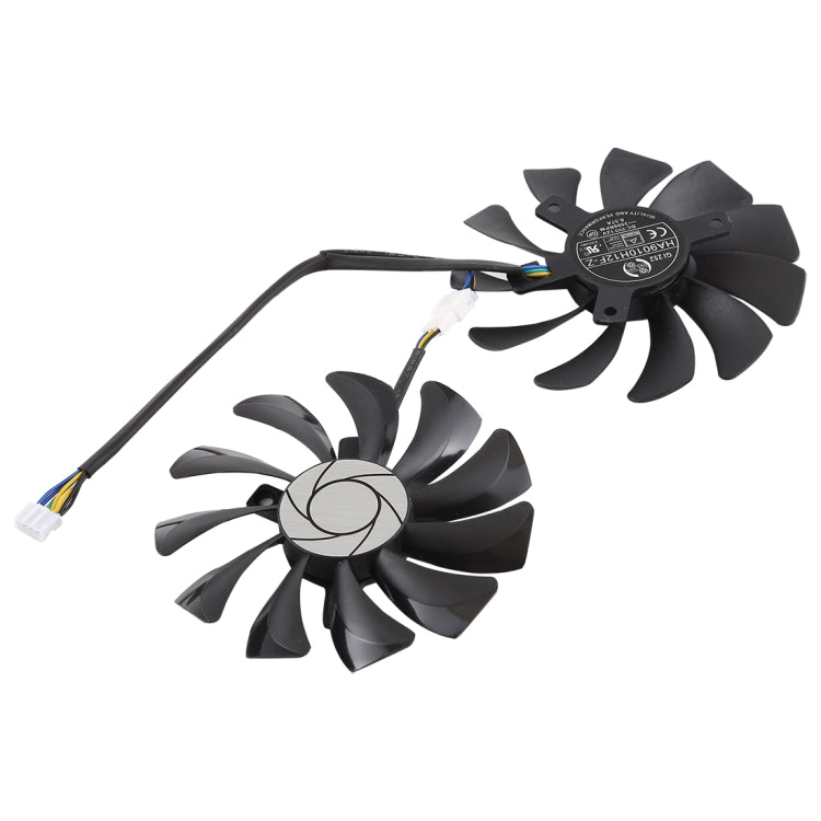 HA9010H12F-Z 4ピン グラフィックスカード冷却ファン MSI GeForce GTX 1050 Hurricane GTX 1060 Hurricane 6G GDDR用、直径：85mm、ペア、HA9010H12F-Z