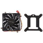 CoolAge 1155-1U DC 12V 2000RPM 30.5cfm アルミニウムヒートシンク 油圧ベアリング冷却ファン Intel 1150 1156 1151対応 CPU冷却ファン、1155-1U アルミニウム