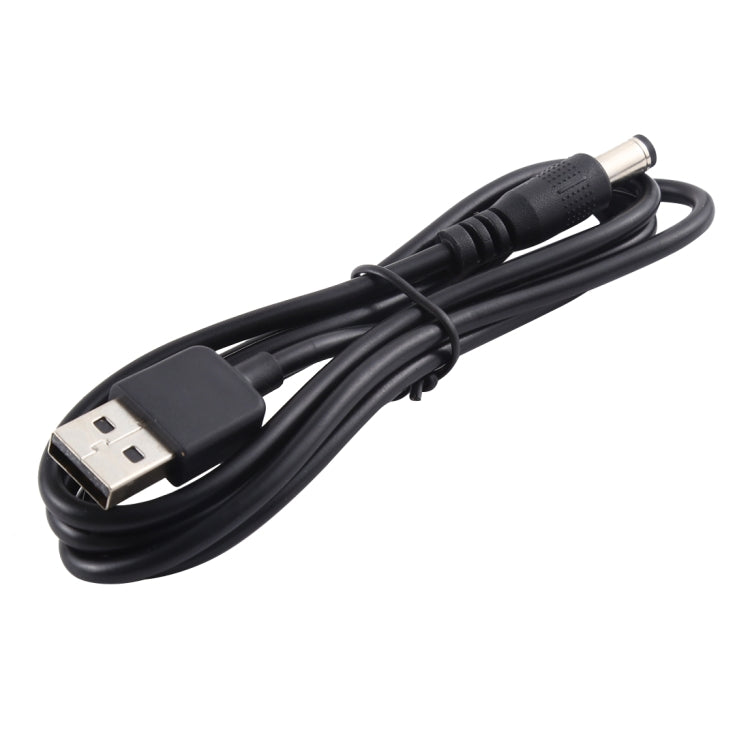3A USB から 5.5 x 2.1mm DC電源プラグケーブル、長さ：1m、USB から DC 5.5x2.1mm