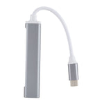 C809 USB 3.0 x 1 + USB 2.0 x 3 から USB-C / Type-C 多機能スプリッターハブアダプター、C809