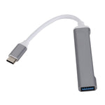 C809 USB 3.0 x 1 + USB 2.0 x 3 から USB-C / Type-C 多機能スプリッターハブアダプター、C809