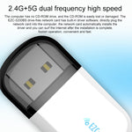 EZCast EZC-5200BS 600Mbps デュアルバンド WiFi + Bluetooth USB 2.0 ワイヤレスアダプター