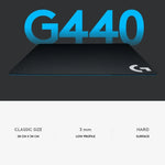 ロジクール G440 ハード eスポーツゲーミングマウスパッド、サイズ：34 x 28cm、G440 ハード