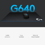 ロジクール G640 布製ソフト eスポーツゲーミングマウスパッド、サイズ：46 x 40cm、G640 布製ソフト