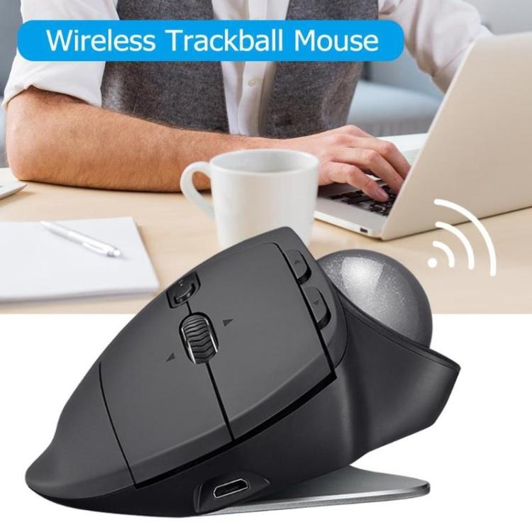 ロジクール MX ERGO S 440DPI Bluetooth + Unifying デュアルモードワイヤレストラックボール光学マウス、MX ERGO S