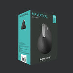 ロジクール MX Vertical 4000DPI USB-C / Type-C + Unifying + Bluetooth 3モード エルゴノミックワイヤレス垂直光学マウス、MX Vertical