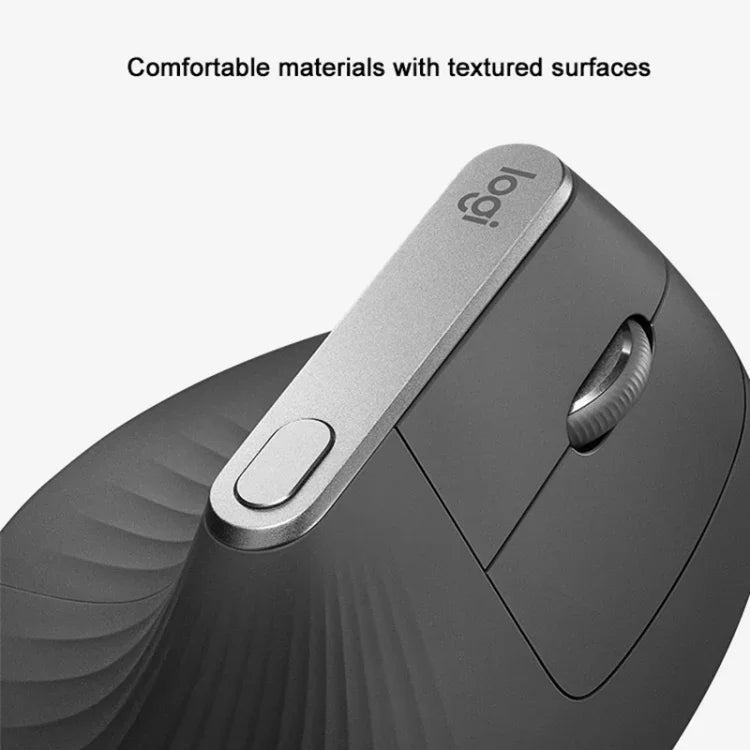 ロジクール MX Vertical 4000DPI USB-C / Type-C + Unifying + Bluetooth 3モード エルゴノミックワイヤレス垂直光学マウス、MX Vertical