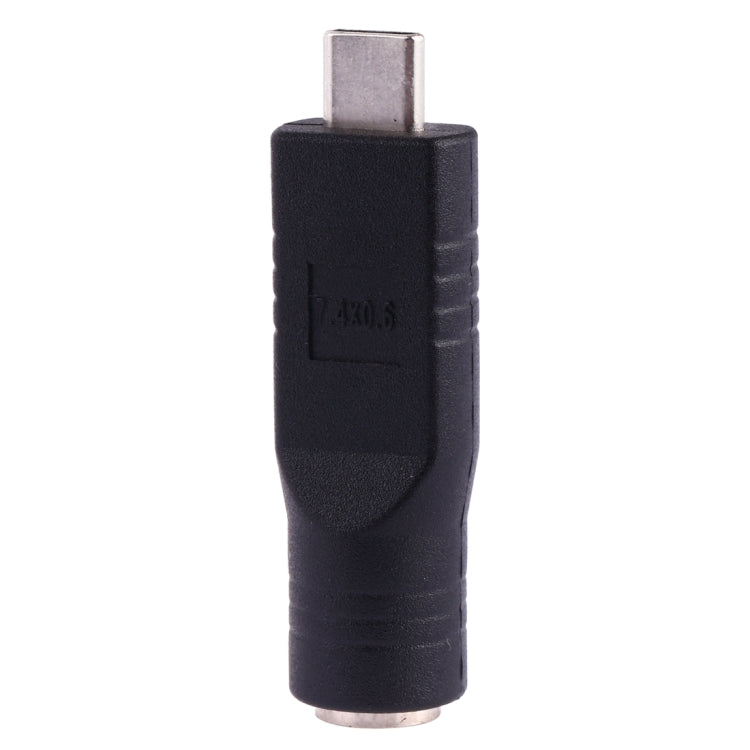 7.4 x 0.6mm メス から USB-C / Type-C オスプラグアダプターコネクター、7.4 x 0.6mm メス