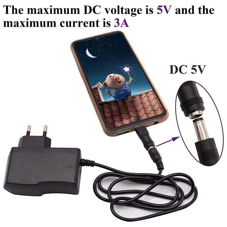 5.5 x 2.1mm メス から USB-C / Type-C オスプラグアダプターコネクター、5.5 x 2.1mm
