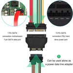 SATA 22ピン メス から SLIMLINE SATA 13ピン オスアダプター、SATA 22ピン メス から SATA 13ピン