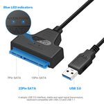 プロフェッショナル SATA to USB 3.0 ケーブルアダプター 2.5インチ SSD ハードドライブ拡張コネクター, 2.5インチ