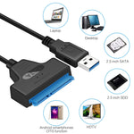 プロフェッショナル SATA to USB 3.0 ケーブルアダプター 2.5インチ SSD ハードドライブ拡張コネクター, 2.5インチ