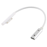 USB-C / Type-C メス to 6ピン オス ノートパソコン PD 急速充電ケーブル Microsoft Surface Pro 9 / 8 / 7 / 6 / 5 / 4 / 3 用, ケーブル長さ: 0.2m, Pro 9 / 8 / 7 / 6 / 5 / 4 / 3 から USB-C / Type-C メス ブラック