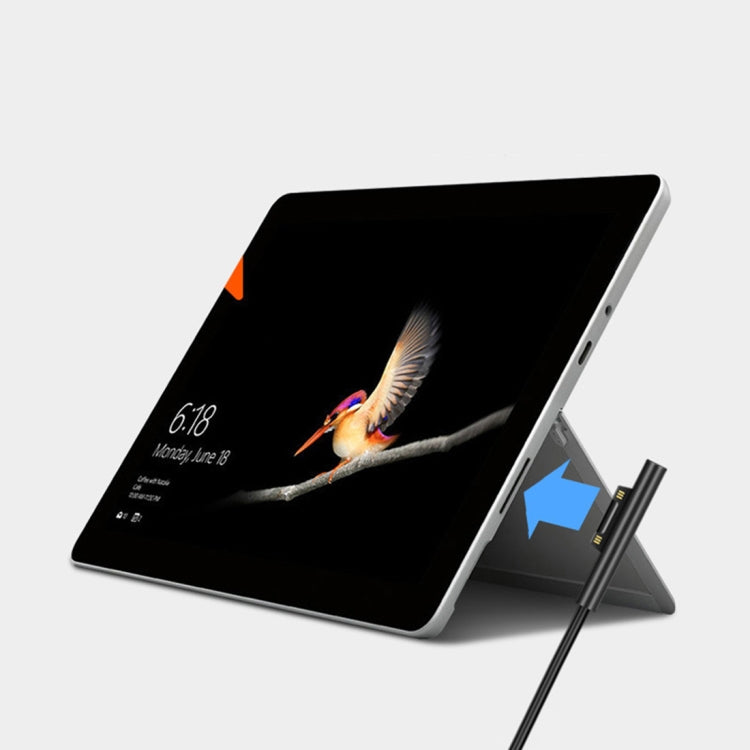 USB-C / Type-C メス to 6ピン オス ノートパソコン PD 急速充電ケーブル Microsoft Surface Pro 9 / 8 / 7 / 6 / 5 / 4 / 3 用, ケーブル長さ: 0.2m, Pro 9 / 8 / 7 / 6 / 5 / 4 / 3 から USB-C / Type-C メス ブラック