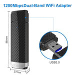 EDUP EP-AC1617 1200Mbps 高速 USB 3.0 WiFi アダプター レシーバー イーサネットアダプター, EP-AC1617 1200Mbps