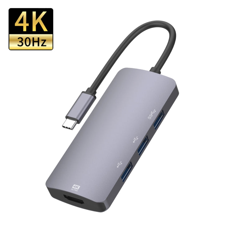 UC912 4 in 1 4K 30Hz USB 3.0 + 2 x USB 2.0 to USB-C / Type-C 多機能ハブアダプター, UC912 USB 3.0 + 2 x USB 2.0