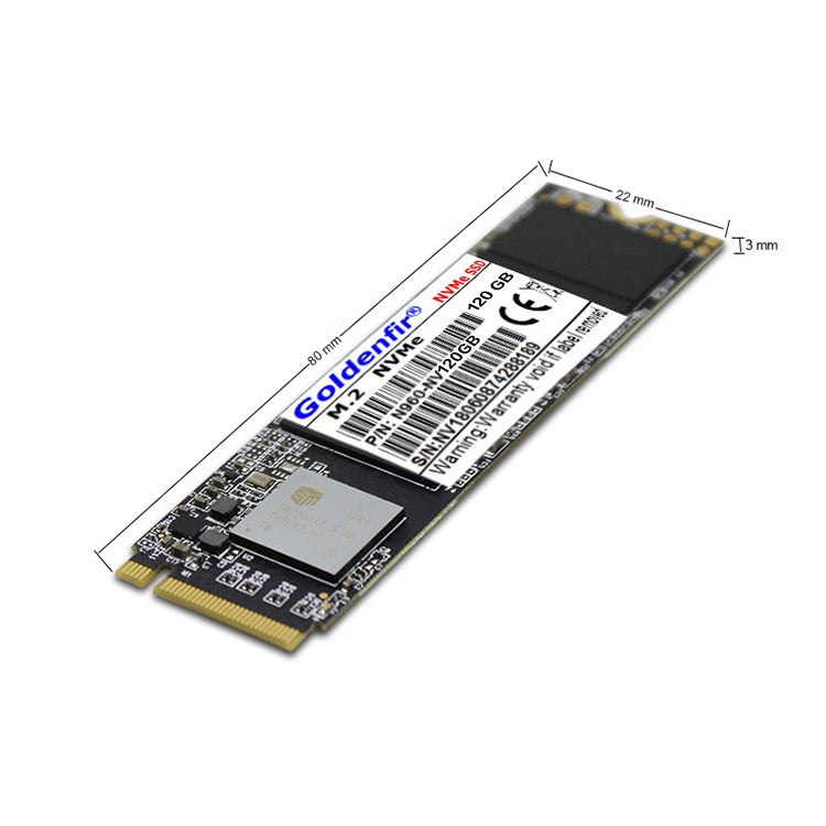 Goldenfir 2.5インチ M.2 NVMe ソリッドステートドライブ, 容量: 120GB, M.2 NVMe 120GB