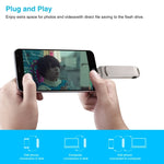 3-in-1 64G マイクロUSB + 8ピン + Type-C メタル回転式プッシュプルフラッシュディスク OTG機能付き、64G USB + 8ピン + Type-C