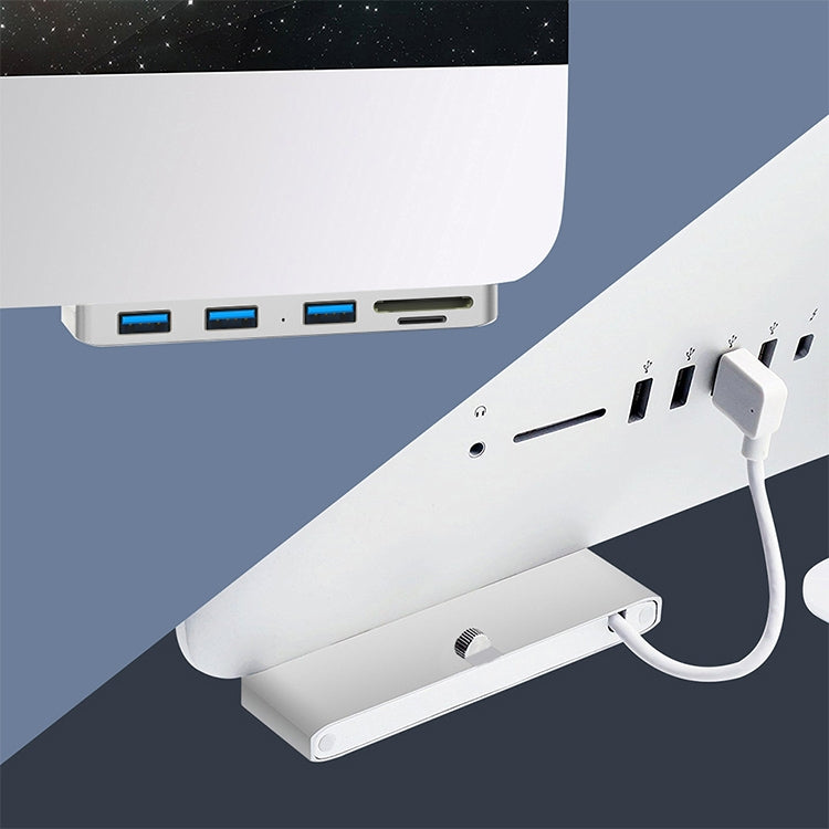 Rocketek iMac用 USB3.0 x 3 + SD / TF 多機能ハブ拡張ドック, USB3.0 x 3 + SD / TF