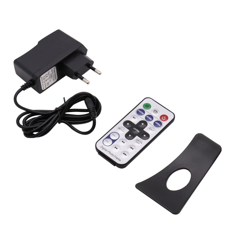 AC 100-240V 8インチ TFTスクリーン デジタルフォトフレーム ホルダー＆リモコン付き、USB／SDカード入力対応、8インチTFT