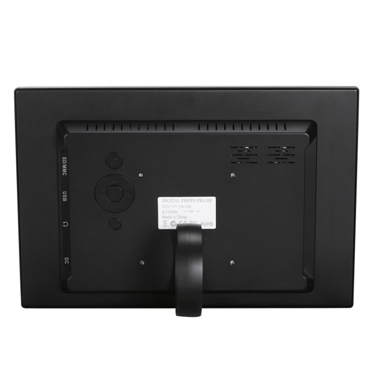 HSD1202 12.1インチ 1280x800 高解像度ディスプレイ デジタルフォトフレーム ホルダー＆リモコン付き、SD／MMC／MSカード／USBポート対応、EUプラグ（シルバー）、HSD1202 12.1インチ