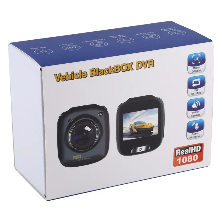 ミニカーDVRカメラレコーダー 2.0インチLCDスクリーン HD 1080P 170度広角視野、動体検知対応／赤外線ナイトビジョン／TFカード／マイク、2.0インチ