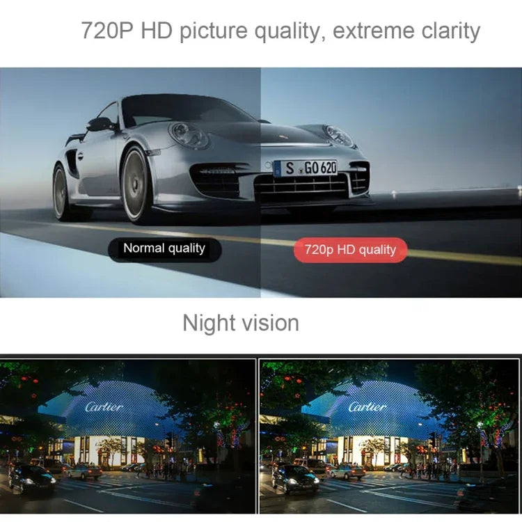 Generalplus 720P VGA 2.4インチLCDスクリーン表示カーDVRレコーダー、ループ録画対応／動体検知／ナイトビジョン機能、2.4インチ