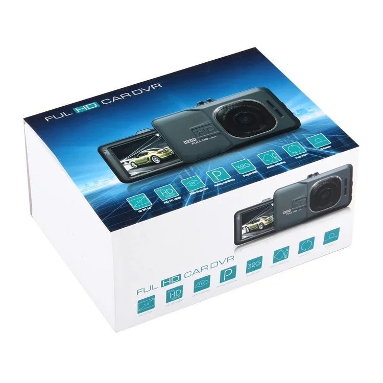 カーDVRカメラ 3.0インチLCD HD 720P 3.0MPカメラ 170度広角視野、ナイトビジョン／動体検知／TFカード／HDMI／Gセンサー対応、3.0インチ