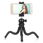 PULUZ ミニタコ型フレキシブル三脚ホルダー ボールヘッド＆スマホクランプ付き + 三脚マウントアダプター＆ロングスクリュー SLRカメラ、GoPro、携帯電話対応 サイズ：25cmx4.5cm、25cm三脚＋スマホクランプ