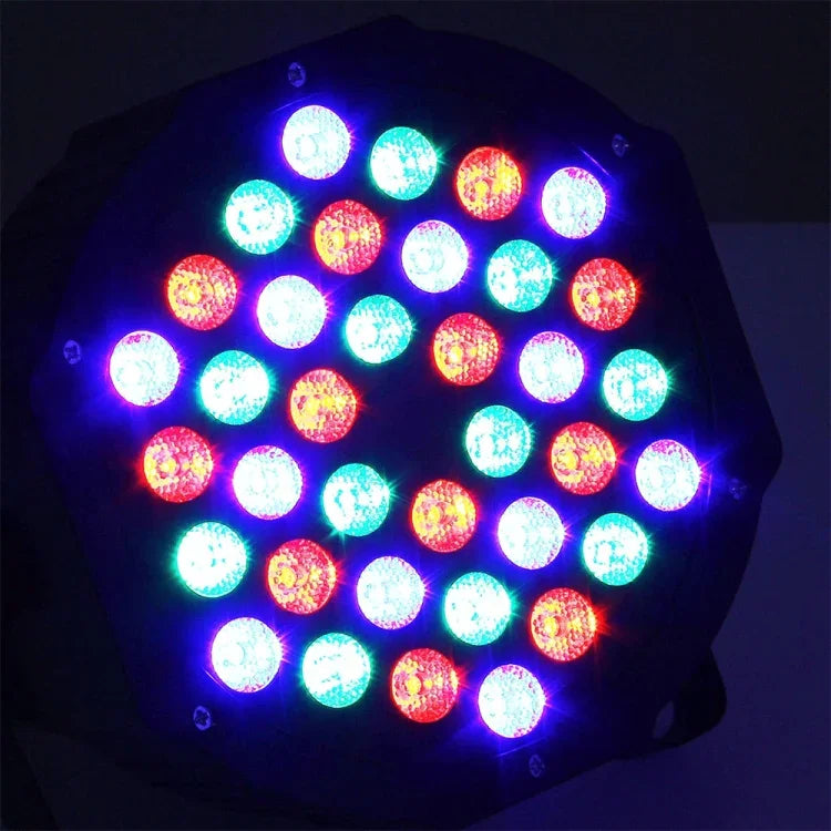 LEDディスプレイ付き、自動運転／スレーブ／DMX512／音声制御モード
