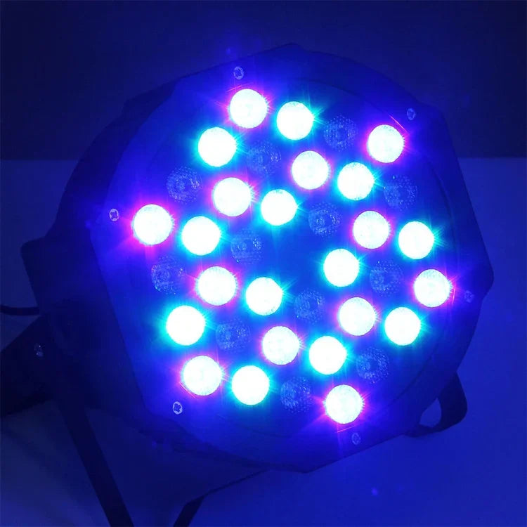 LEDディスプレイ付き、自動運転／スレーブ／DMX512／音声制御モード